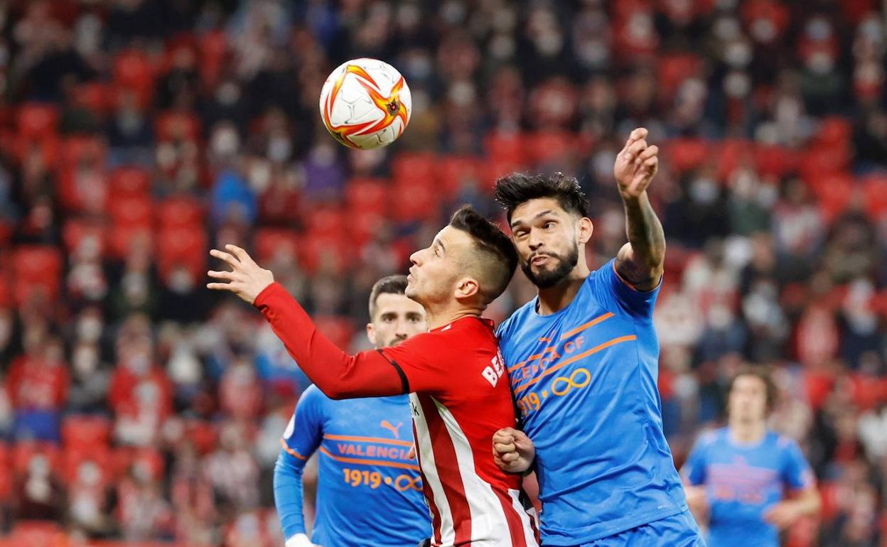 Berenguer y Alderete, en el partido de ida.