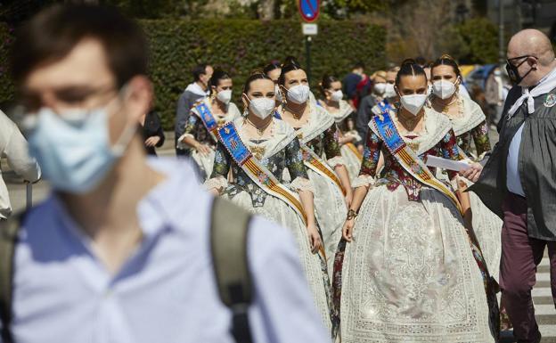 Dónde es obligatorio usar la mascarilla en Fallas