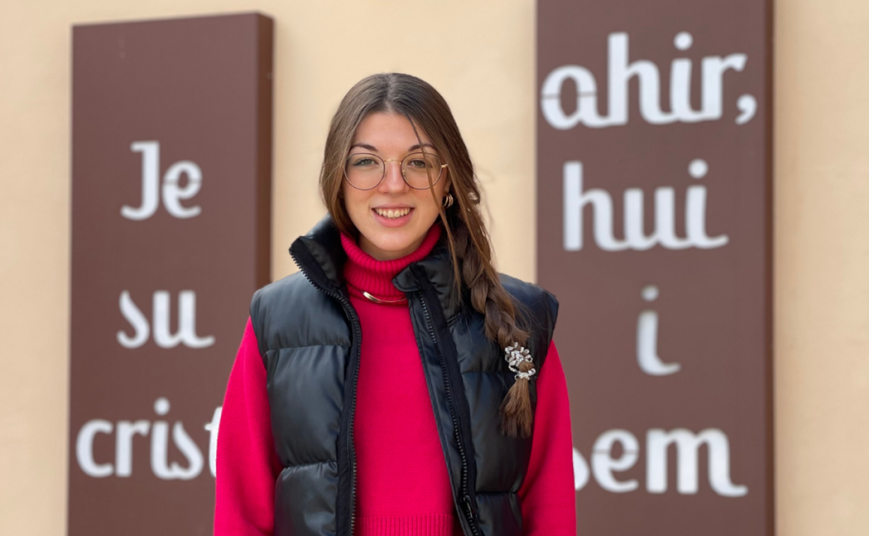 Blanca Perales, la alumna del Colegio San Antonio Abad de Canals que ha conseguido la beca.