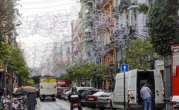 Arcos de luz de la calle Sueca. 