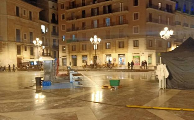 'Masterchef' graba en la plaza de la Virgen de Valencia