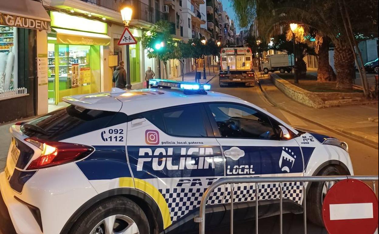 Un vehículos de la Policía Local de Paterna. 