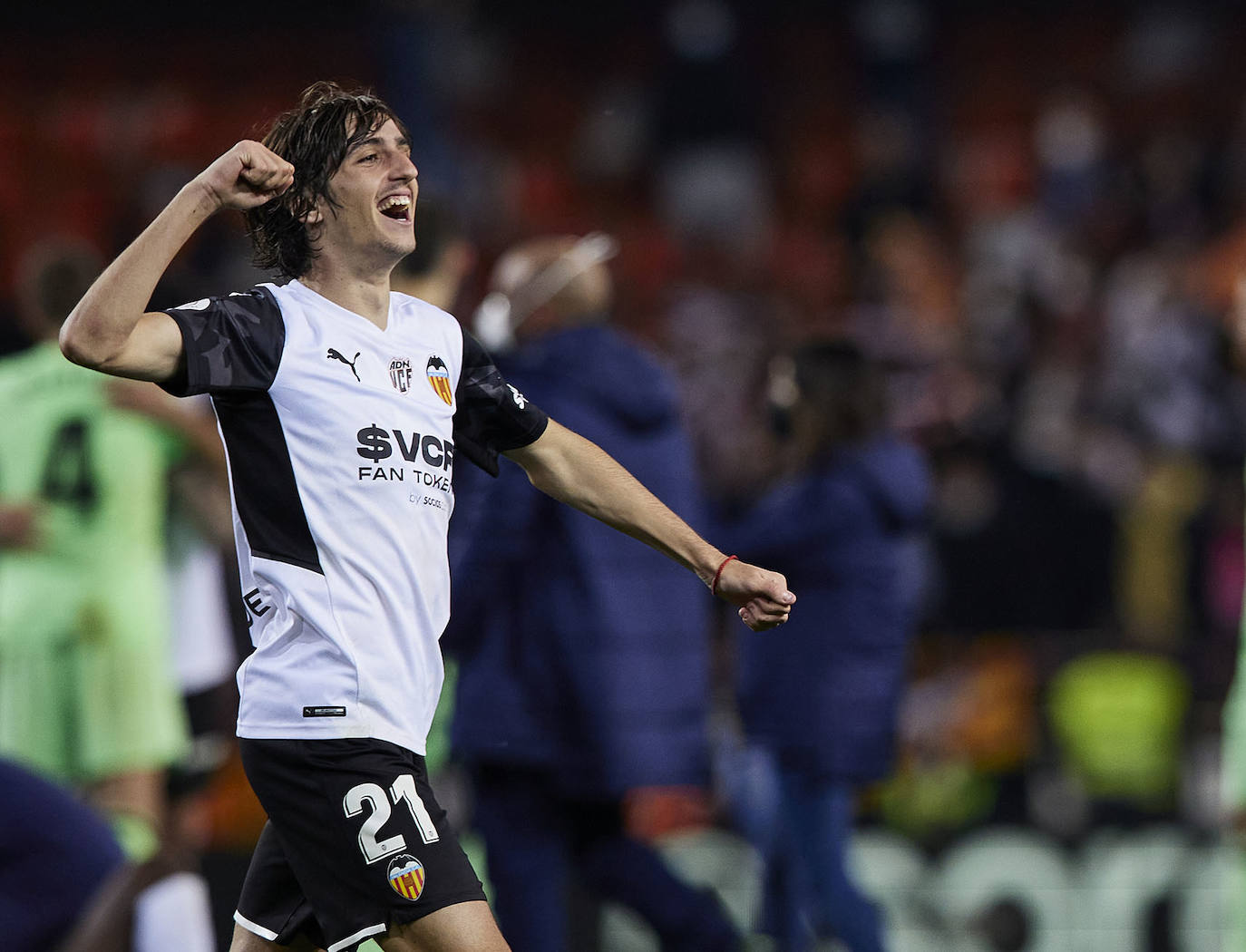 Fotos: Mestalla celebra el pase a la final de la Copa del Rey