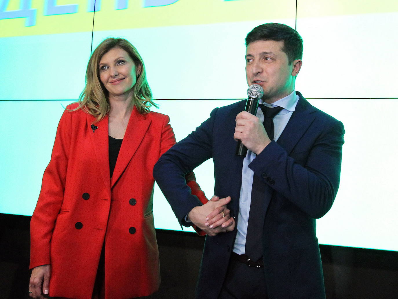 Fotos: Volodímir Zelenski y Olena Zelenska, al frente de Ucrania