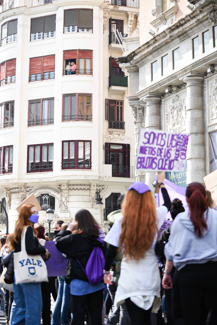 Manifestación estudiantil feminista.