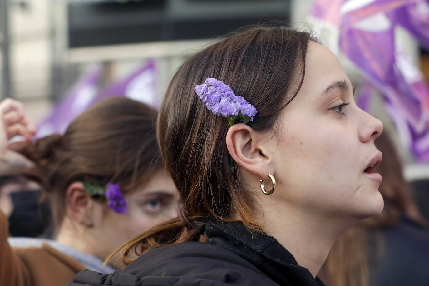 Fotos: Actos y manifestaciones feministas en Valencia por el 8M