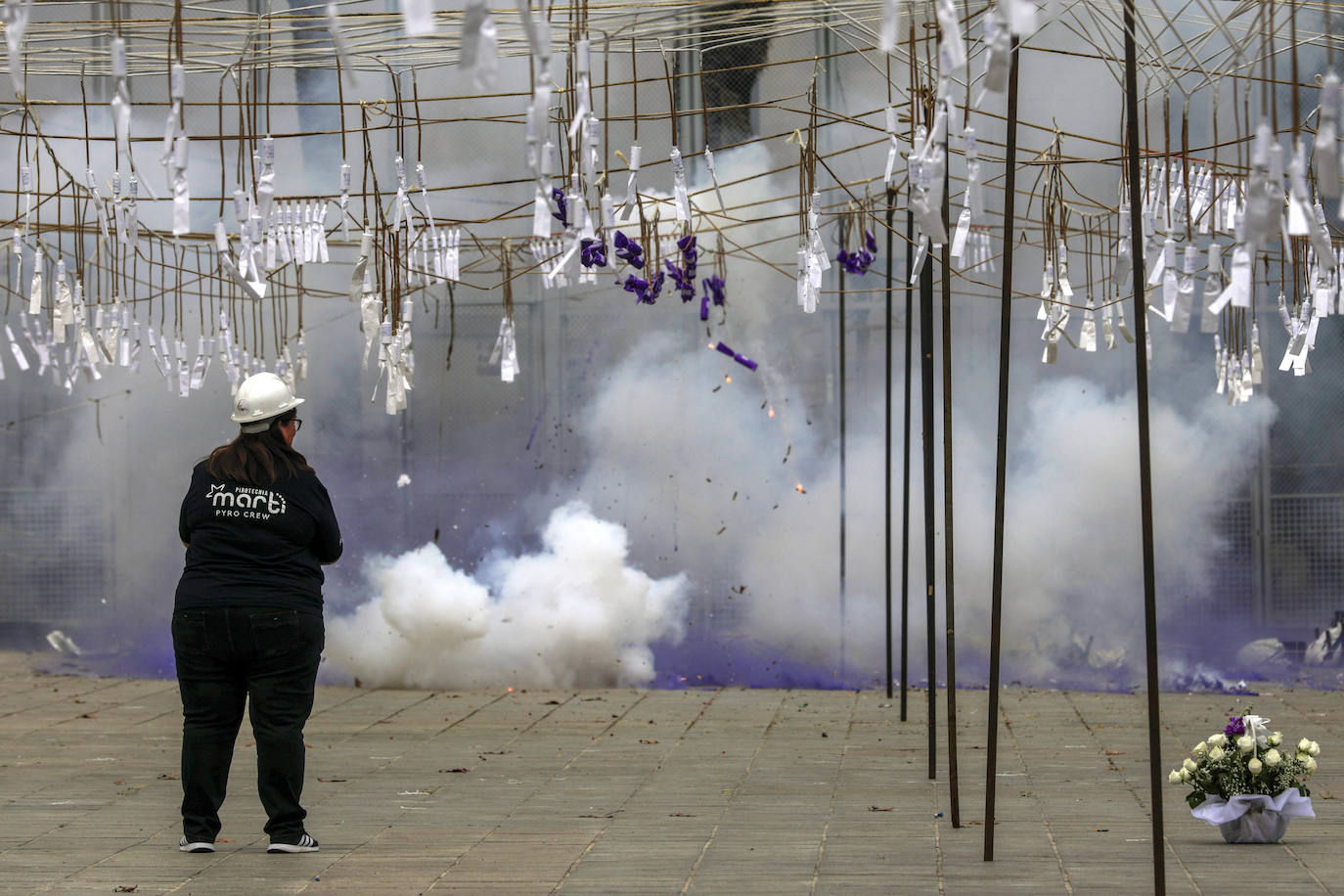 Fotos mascletà 8M: Así ha sido la mascletà del 8M de las Fallas de 2022