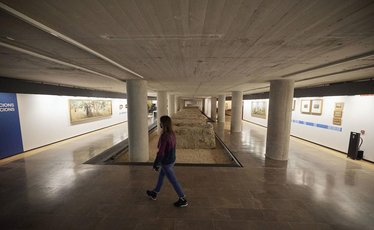 Vista de la sala dedicada a la muestra de la obra de Pinazo. 