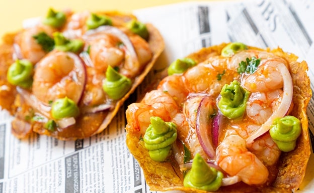 El ceviche cartagenero de gamba roja de Junior Franco 
