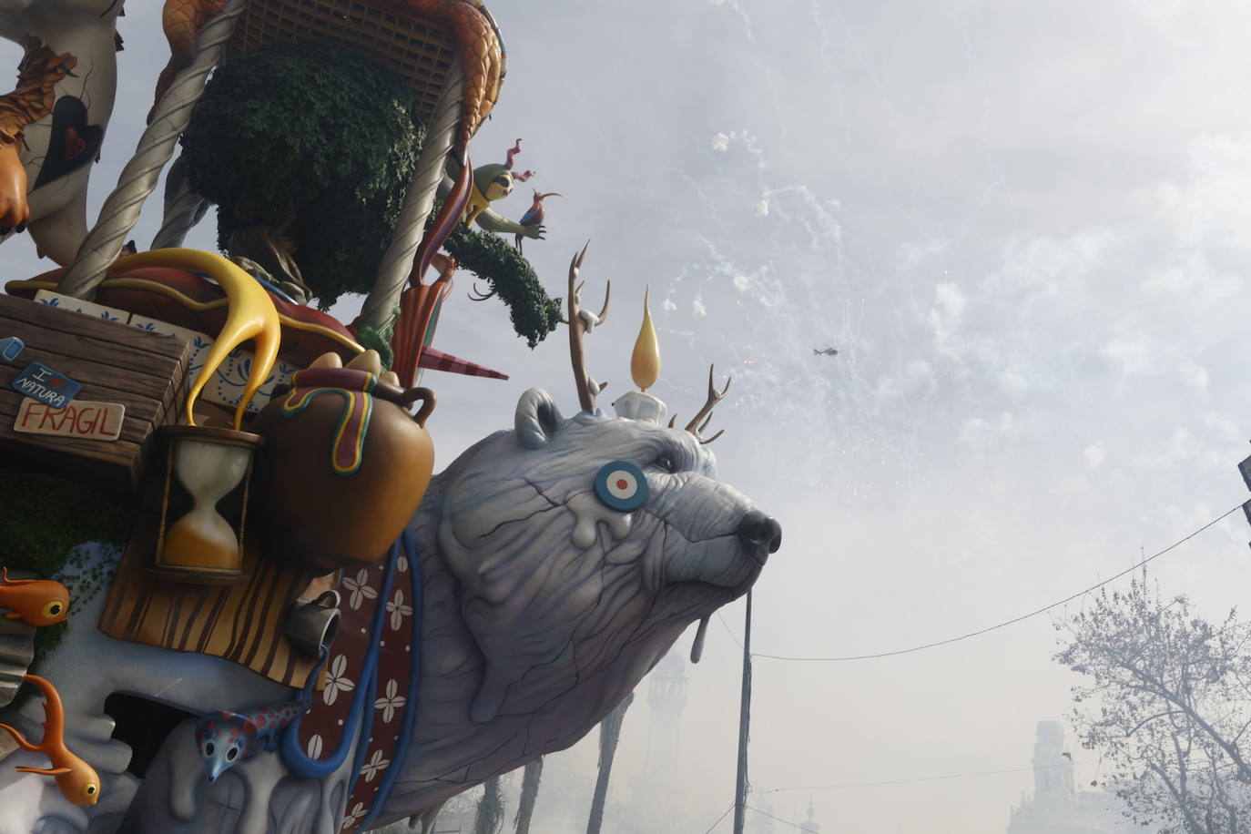 Mascletà de este domingo en Valencia.