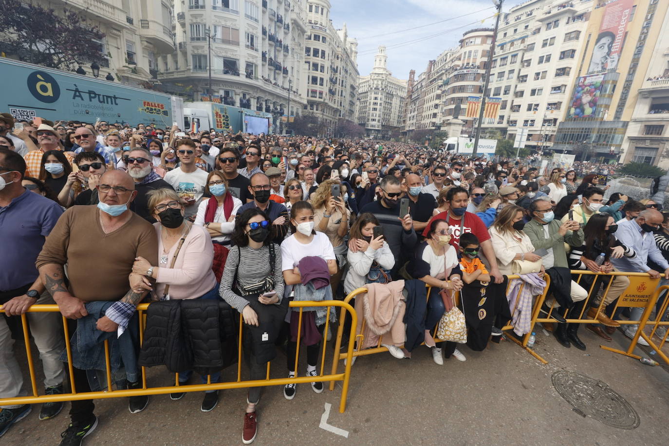 Mascletà de este domingo en Valencia.