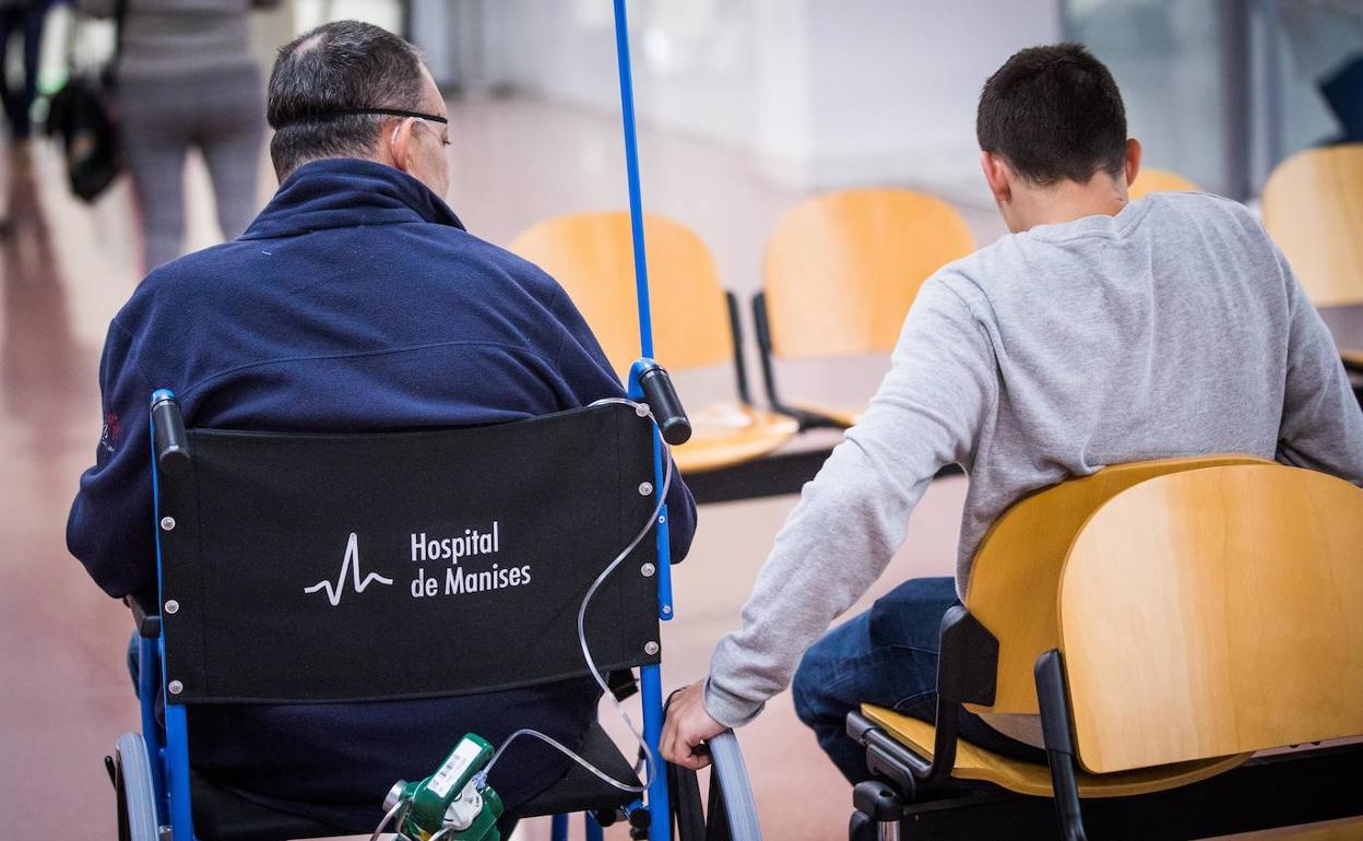 Pacientes en el hospital de Manises.