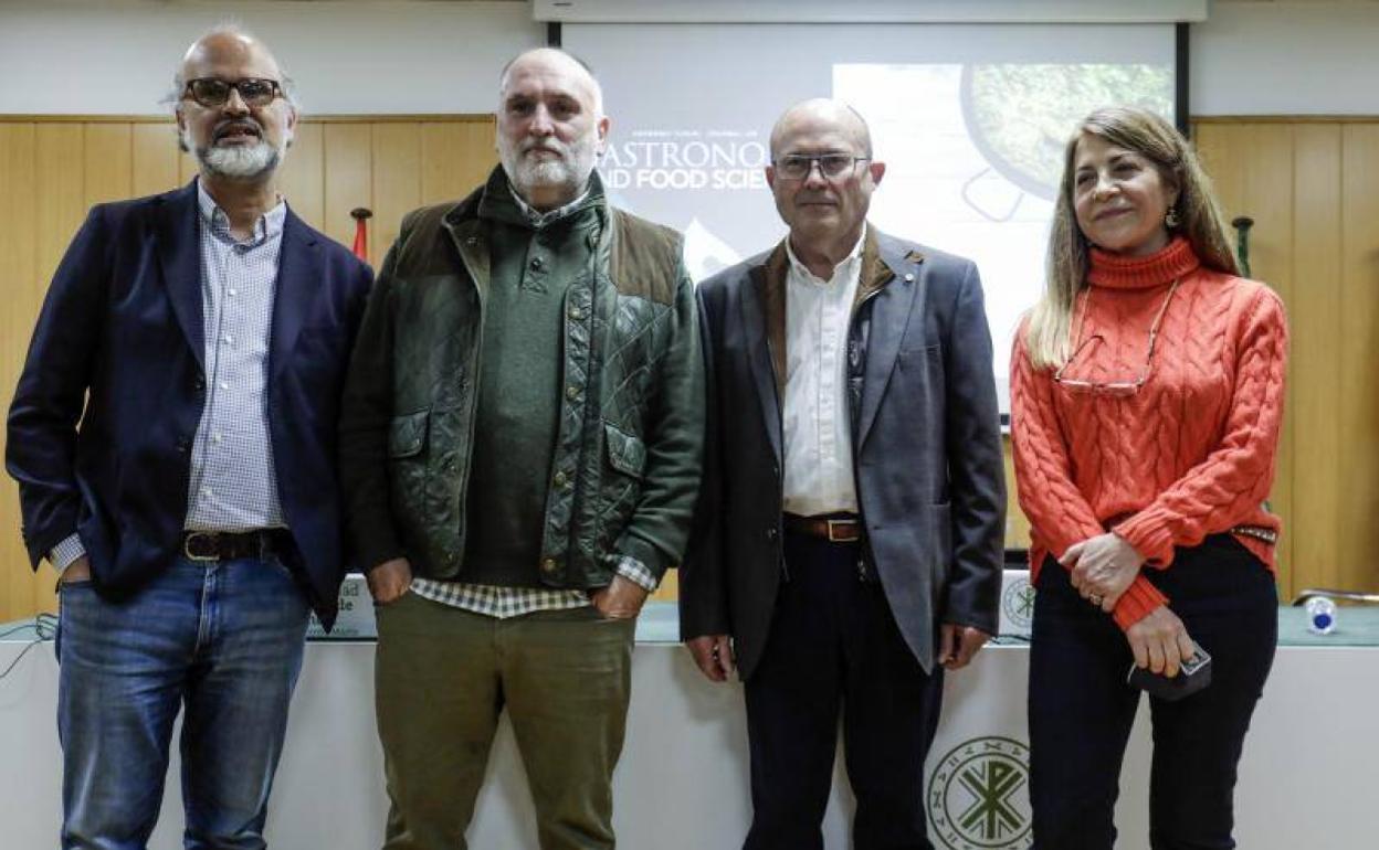  Pablo Vidal, José Andrés, Rafael Vidal y Pilar Medrano presentan la investigación en la UCV 