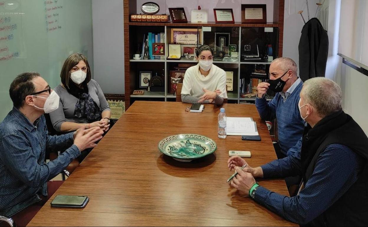 Responsables del Cecova y del Sindicato de Enfermería Satse durante la última reunión. 