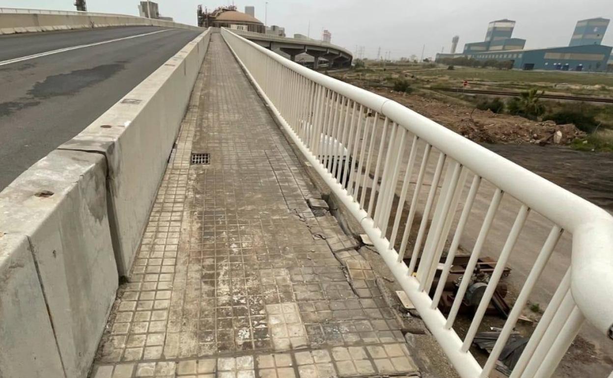 Estado del puente del polígono. 