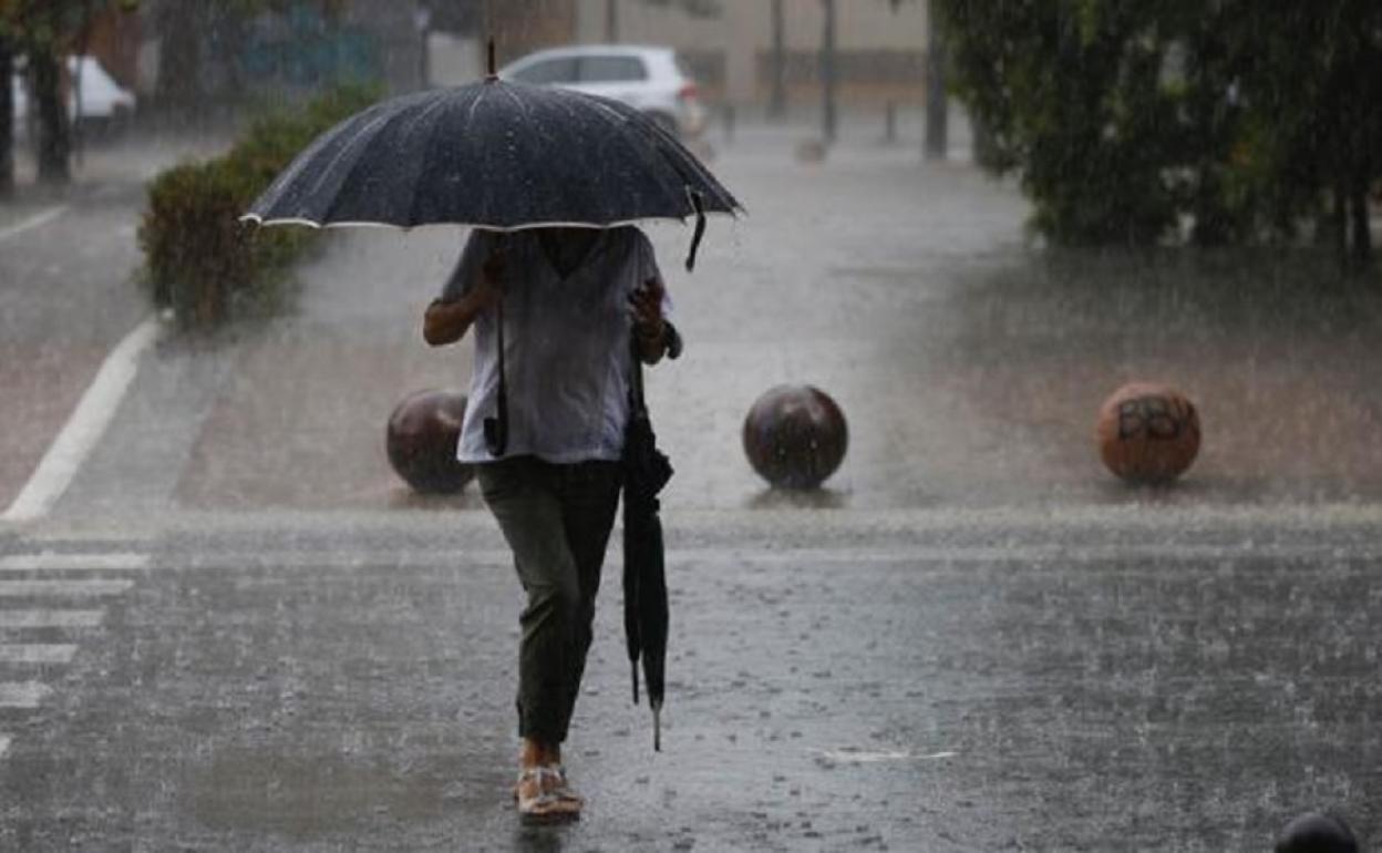 Lluvia en Valencia.