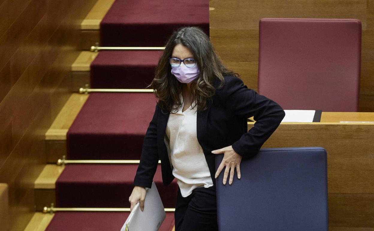 La vicepresidenta de la Generalitat, Mónica Oltra 