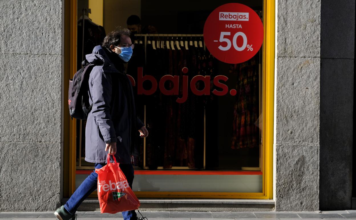 Comprador en época de rebajas. 