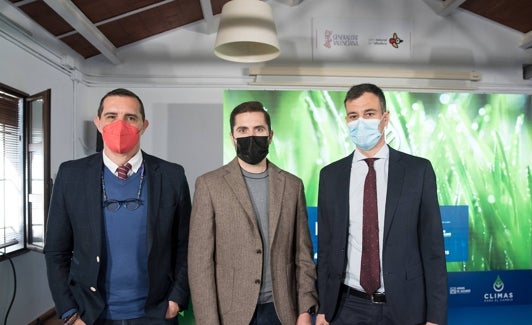 Jorge Olcina, Ángel Fernández y Jordi Azorín, los tres intervinientes.