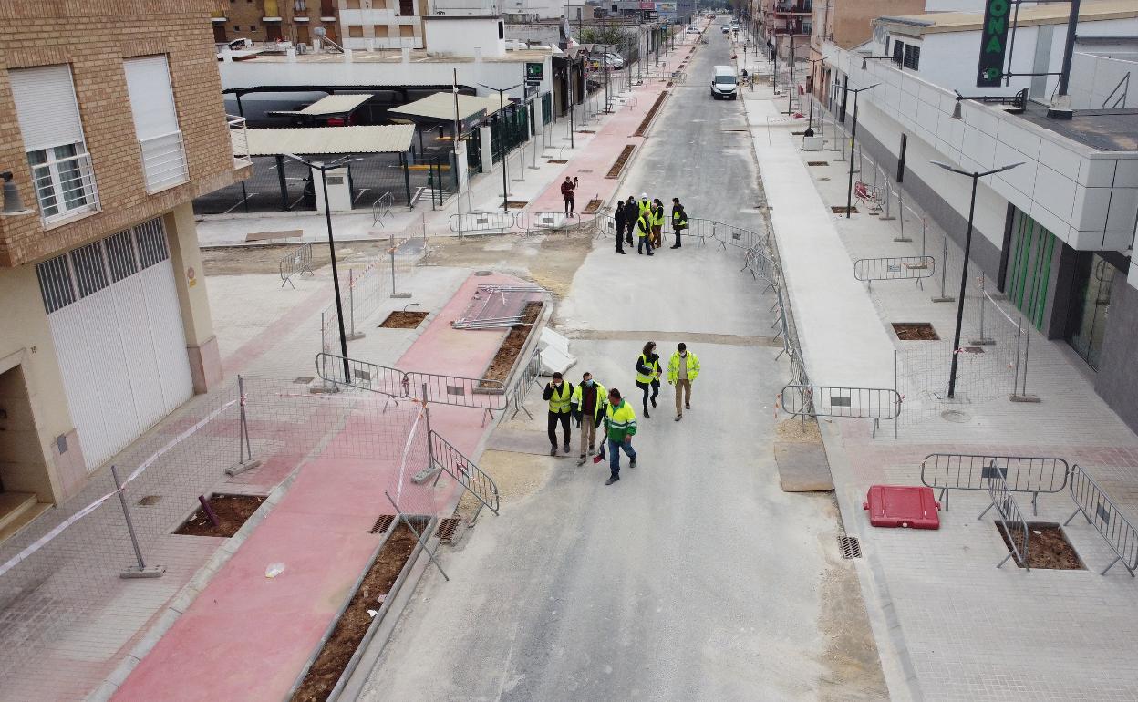 Visita a las obras en l'Alcúdia. 