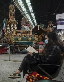 Imagen secundaria 2 - Carrozas y piezas del Corpus, en la Estación del Norte. 
