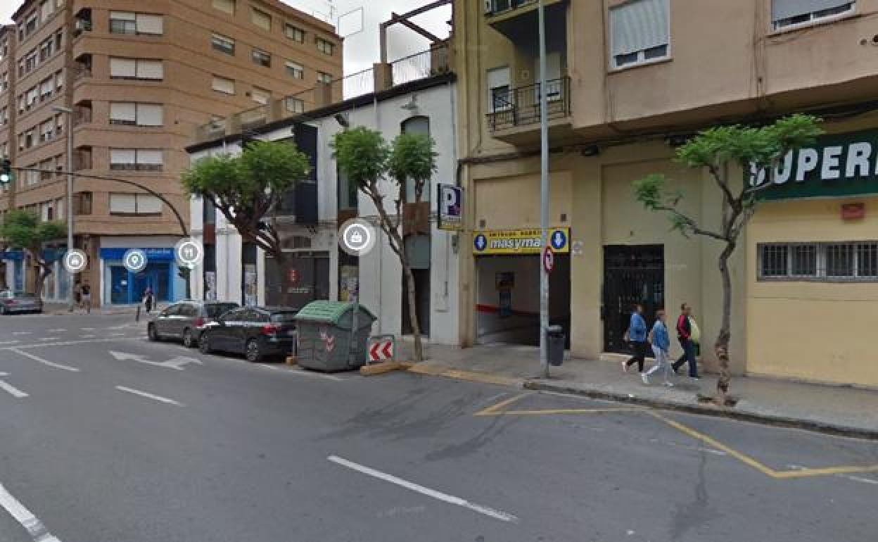 Zona del suceso. 