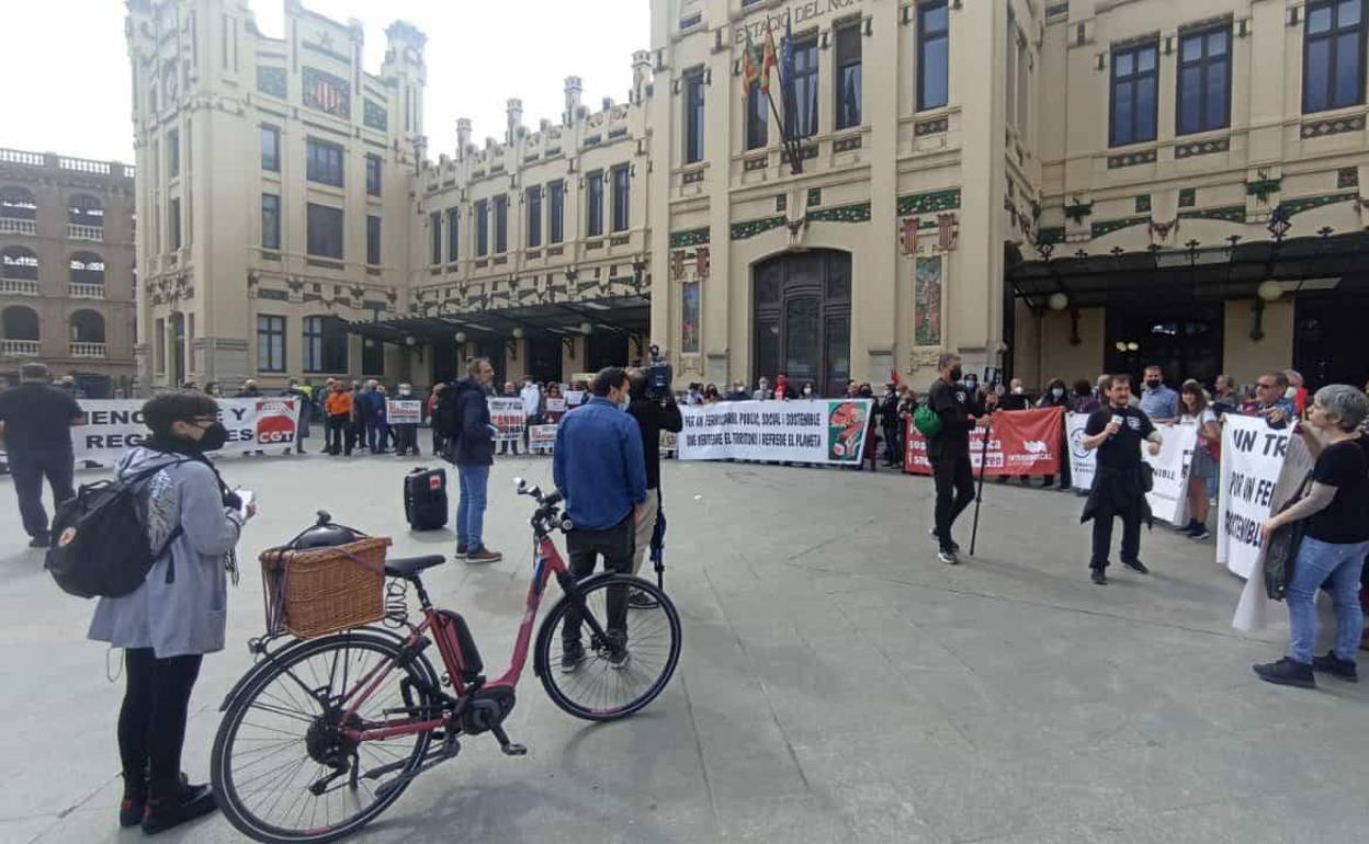 Un momento de la manifestación. 