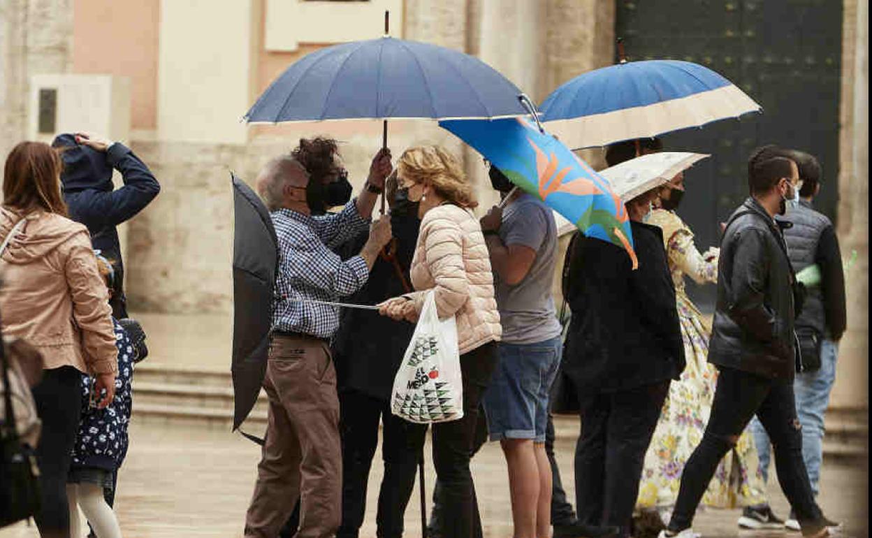 Lluvia en Valencia.