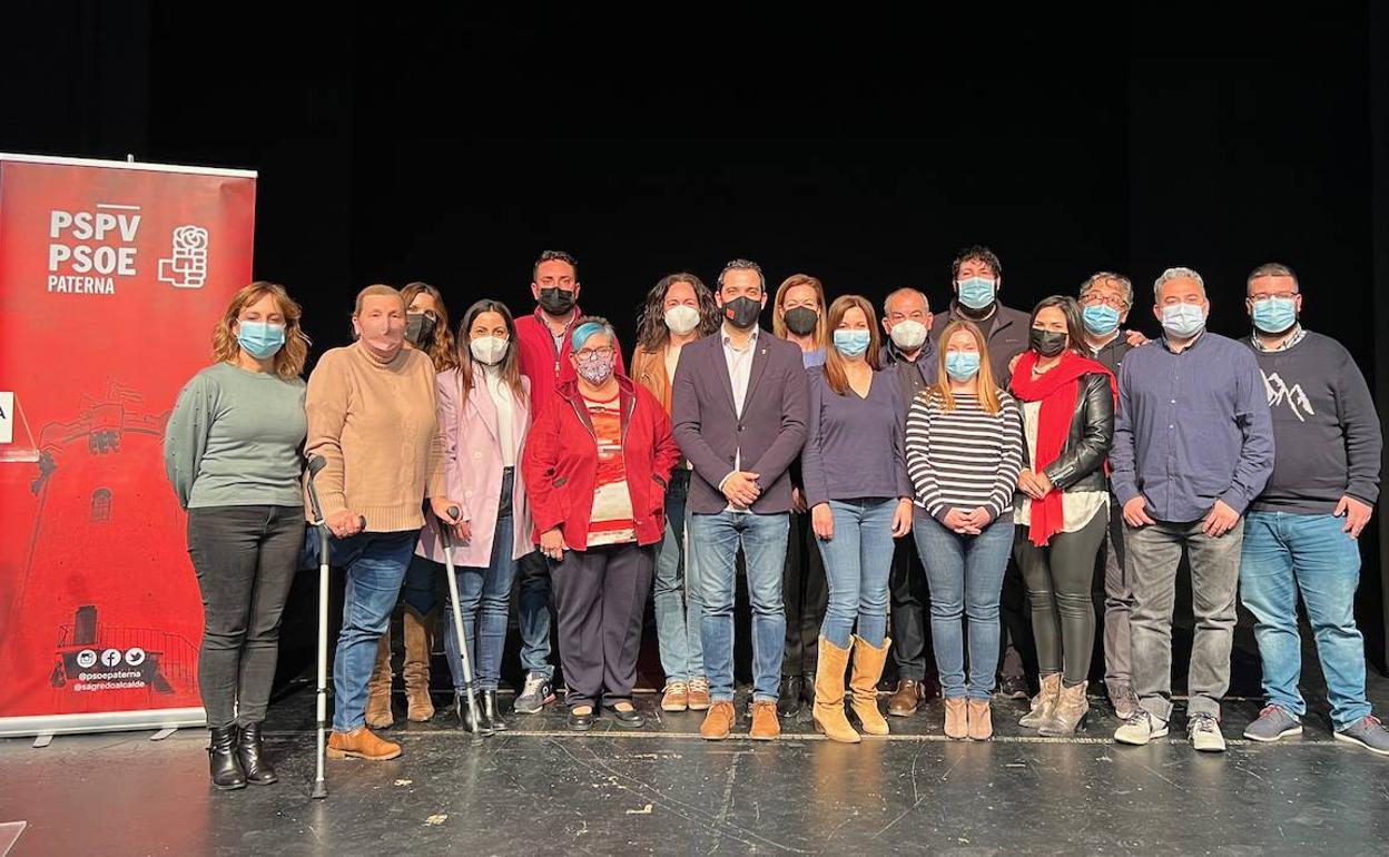 La nueva comisión ejecutiva municipal de Paterna. 