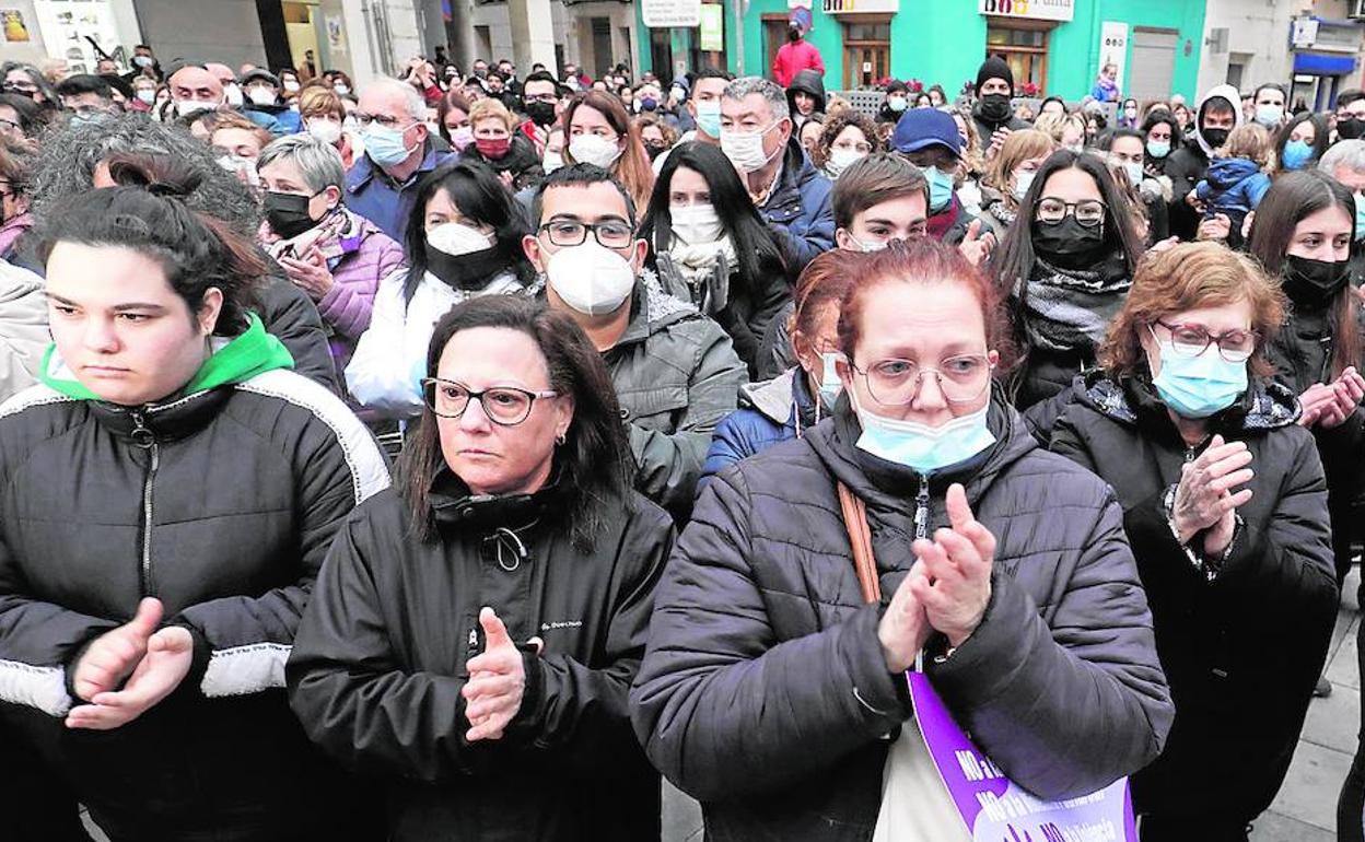 Concentración la semana pasada en protesta por el asesinato del pequeño Jordi. 