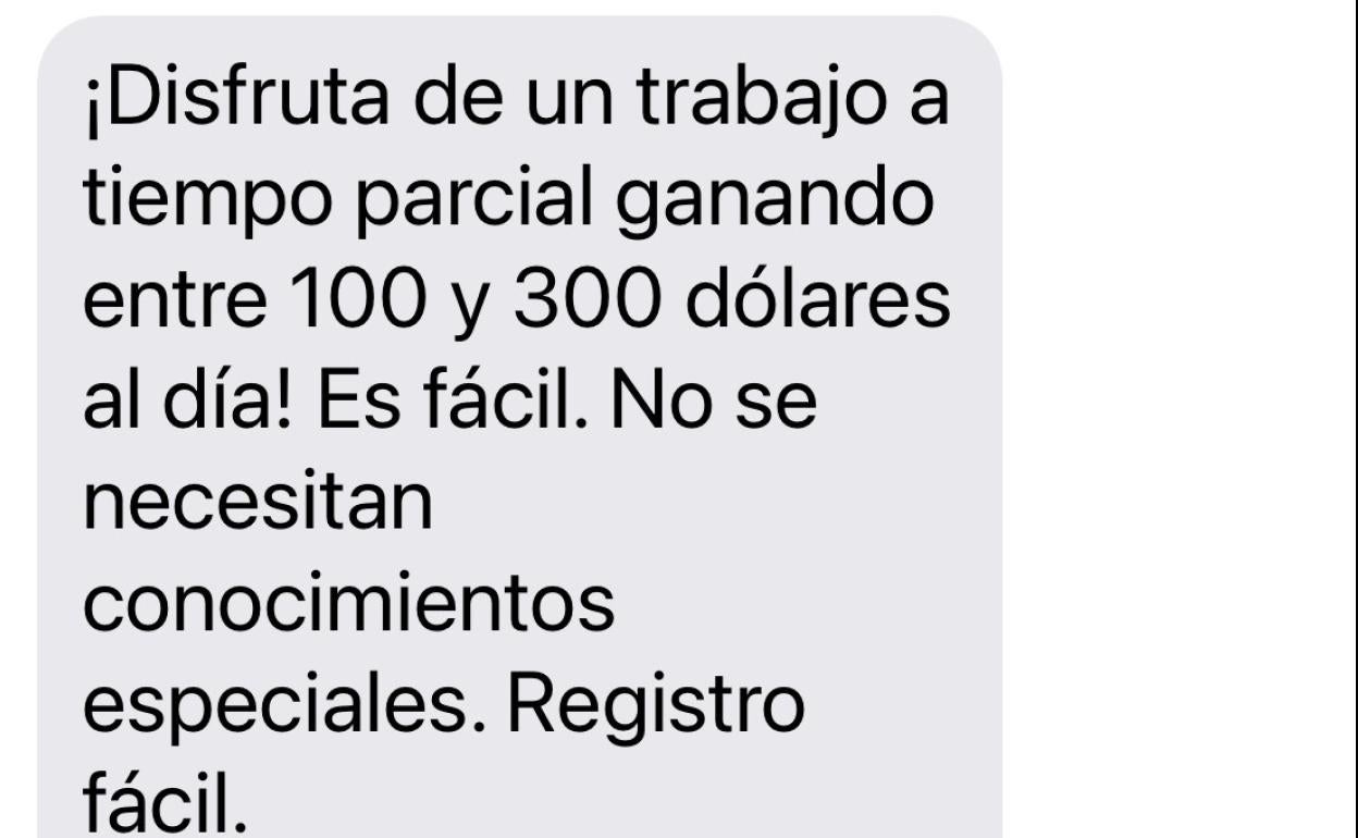 SMS que se está enviando. 