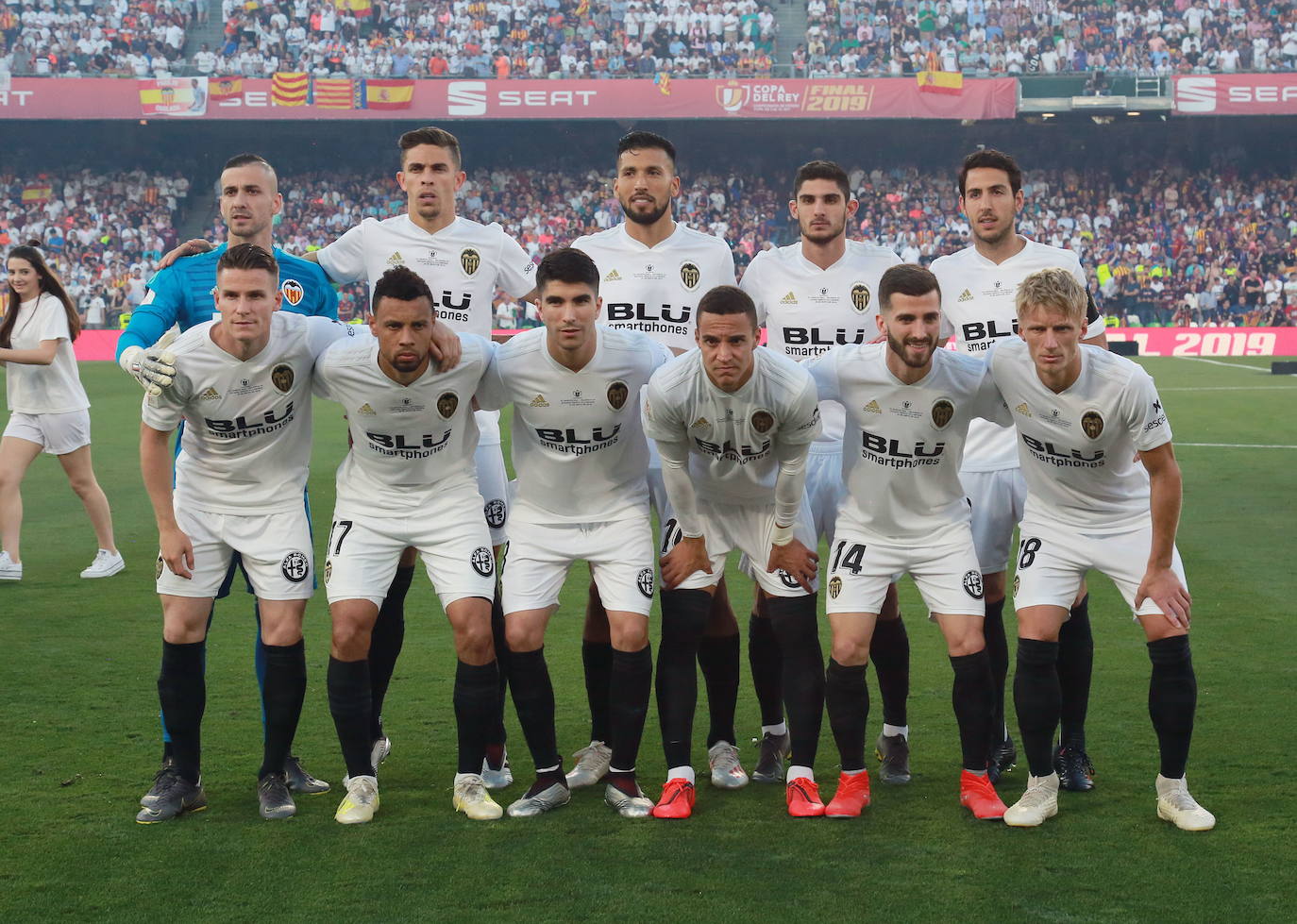 El 25 de mayo de 2019 el Valencia ganó la octava Copa del Rey en Sevilla contra el Barcelona. La alineación de Marcelino fue: Jaume Doménech; Wass, Garay, Gabriel Paulista, Gayà; Soler, Parejo, Coquelin, Guedes; Rodrigo y Gameiro.