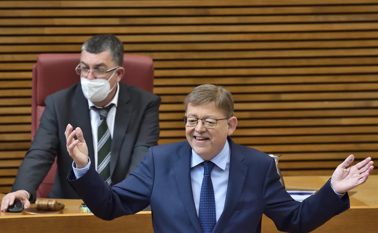 Puig, durante la sesión de control en Les Corts. 