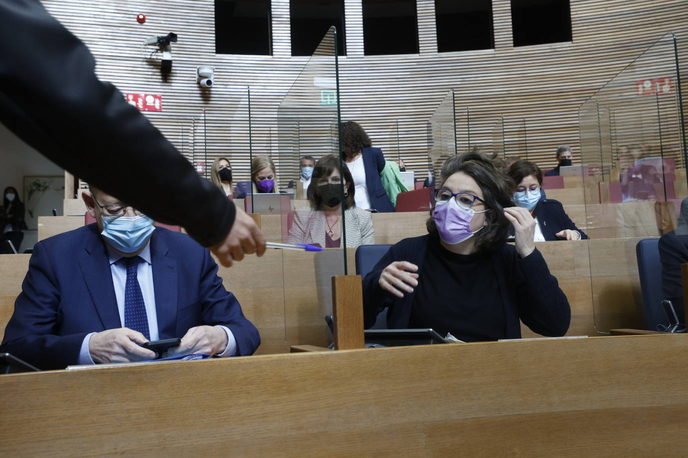 Sesión de control en Les Corts (21/04/2022). 