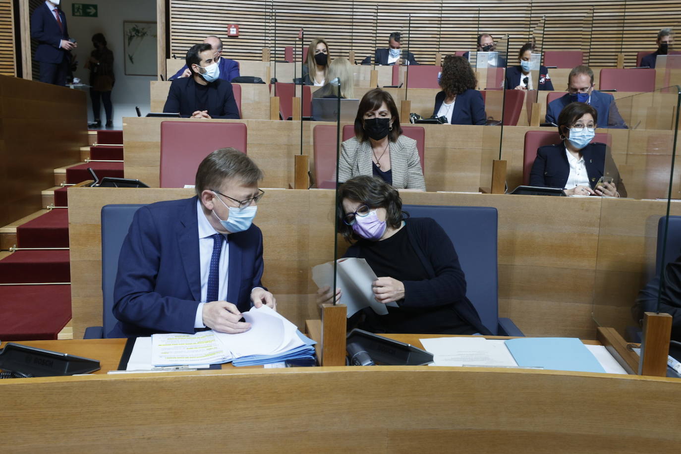 Sesión de control en Les Corts (21/04/2022). 