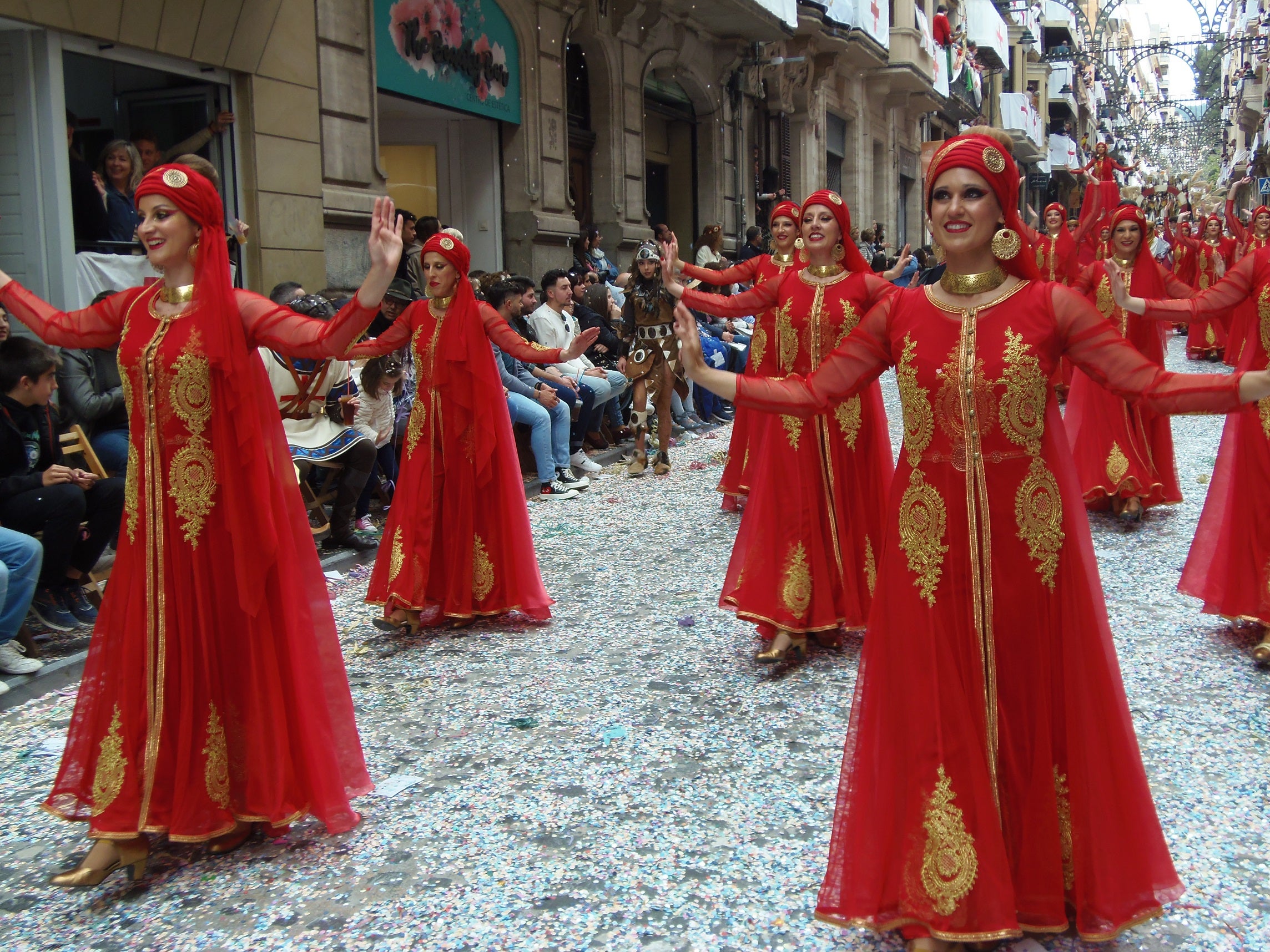 Parte del desfile de la capitanía mora.