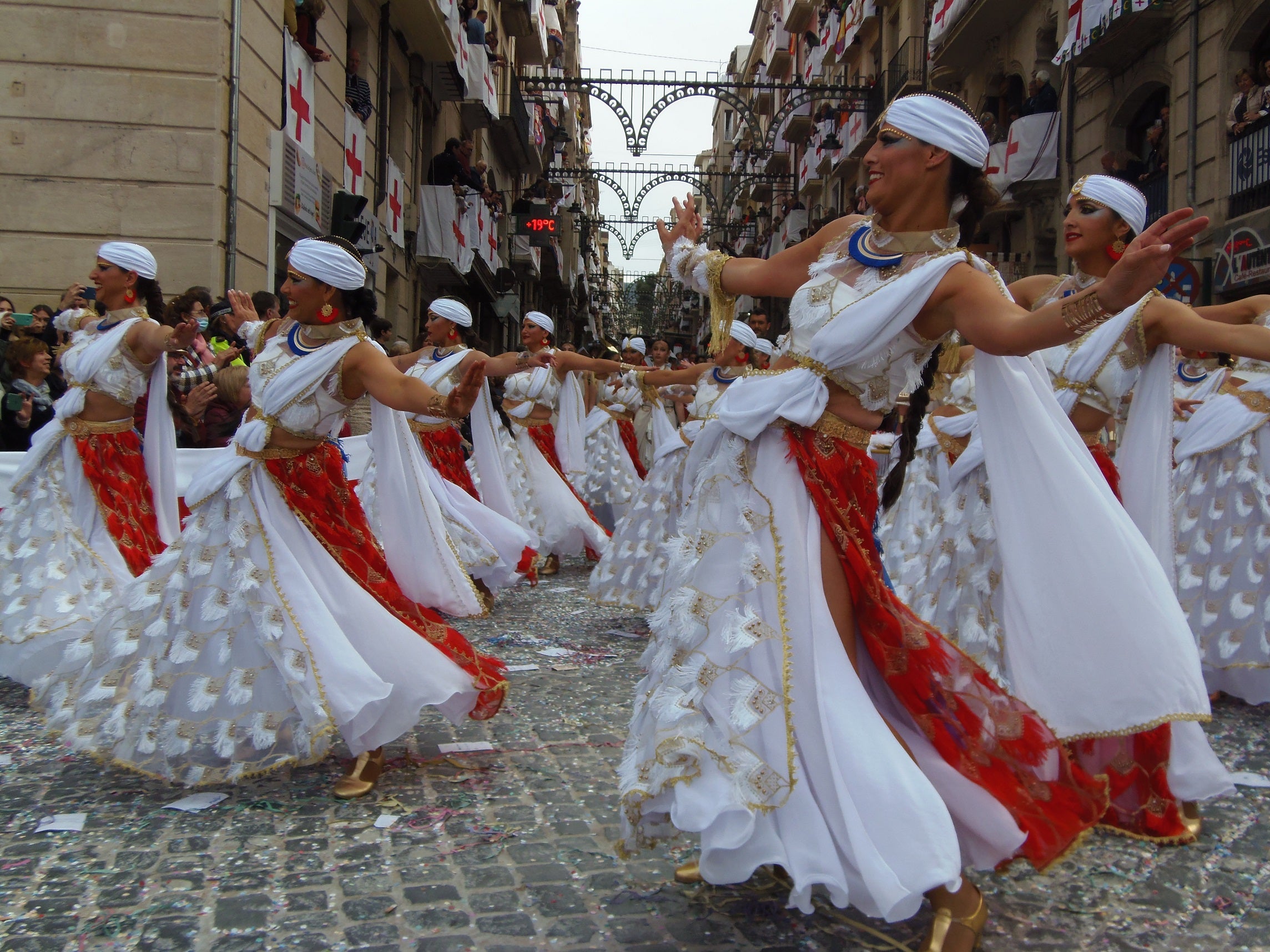 Parte del desfile de la capitanía mora.