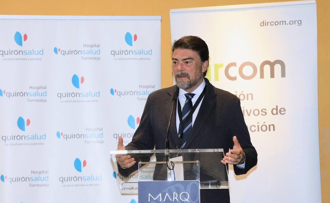 Luis Barcala, este jueves en las Jornadas Dircom. 