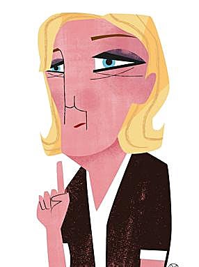 Marine Le Pen, una Le Pen de rostro más amable