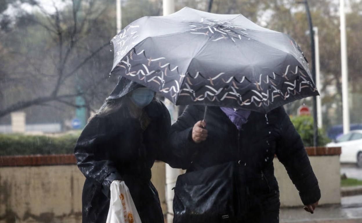 Lluvia en Valencia.