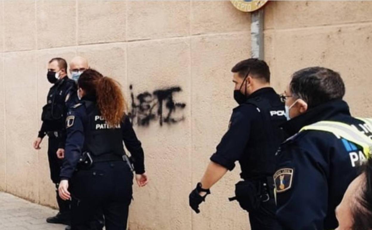 Los agentes de la Policía Local de Paterna. 