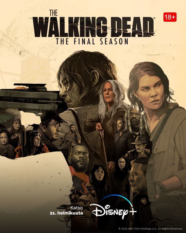 'The Walking Dead' | Plataforma: Disney +. Estreno: temporada 11B 18 de mayo. Sinopsis: En la temporada final de la serie, Daryl, Maggie y nuestros héroes emprenden una compleja misión con Negan, en la que se enfrentarán a los misteriosos Segadores. Mientras tanto, el grupo de Eugene debe integrarse en la Commonwealth para conseguir ayuda para Alexandría. Reparto: Norman Reedus, Melissa McBride y Lauren Cohan, entre otros.