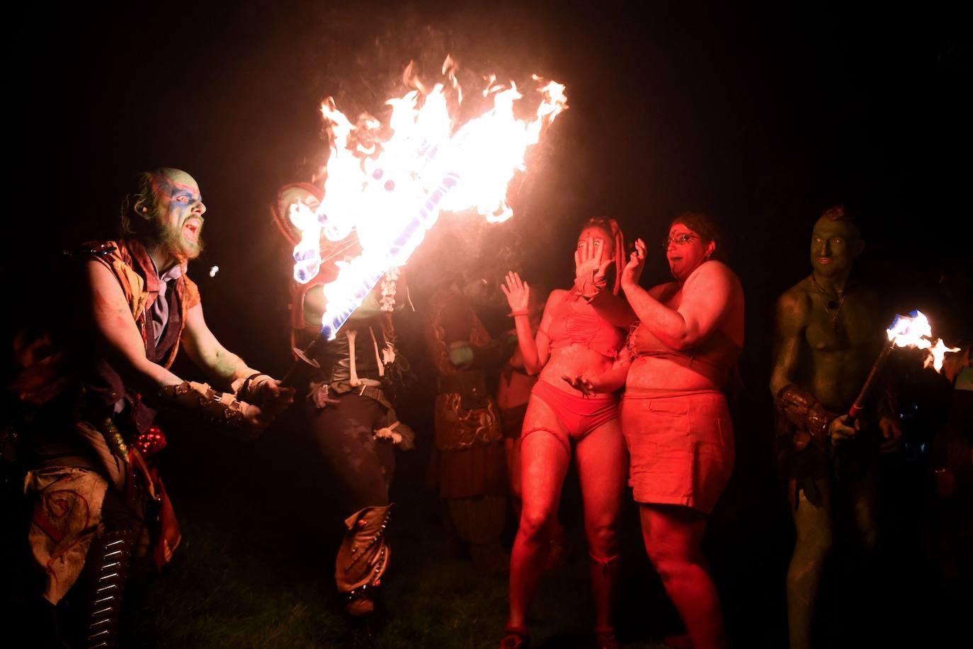 Fotos: Así es el Festival del Fuego de Beltane, el ritual que marca el inicio del verano