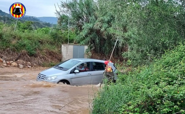 Rescate en un barranco de Carlet. 