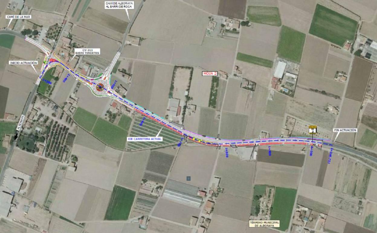 El mapa de la actuación. 
