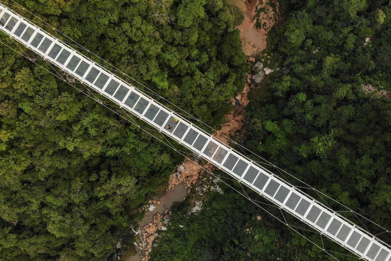 Fotos: Así es el puente de cristal más largo del mundo