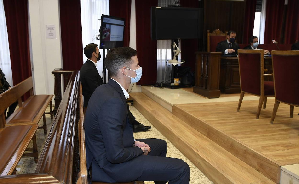 Santi Mina, durante el juicio. 