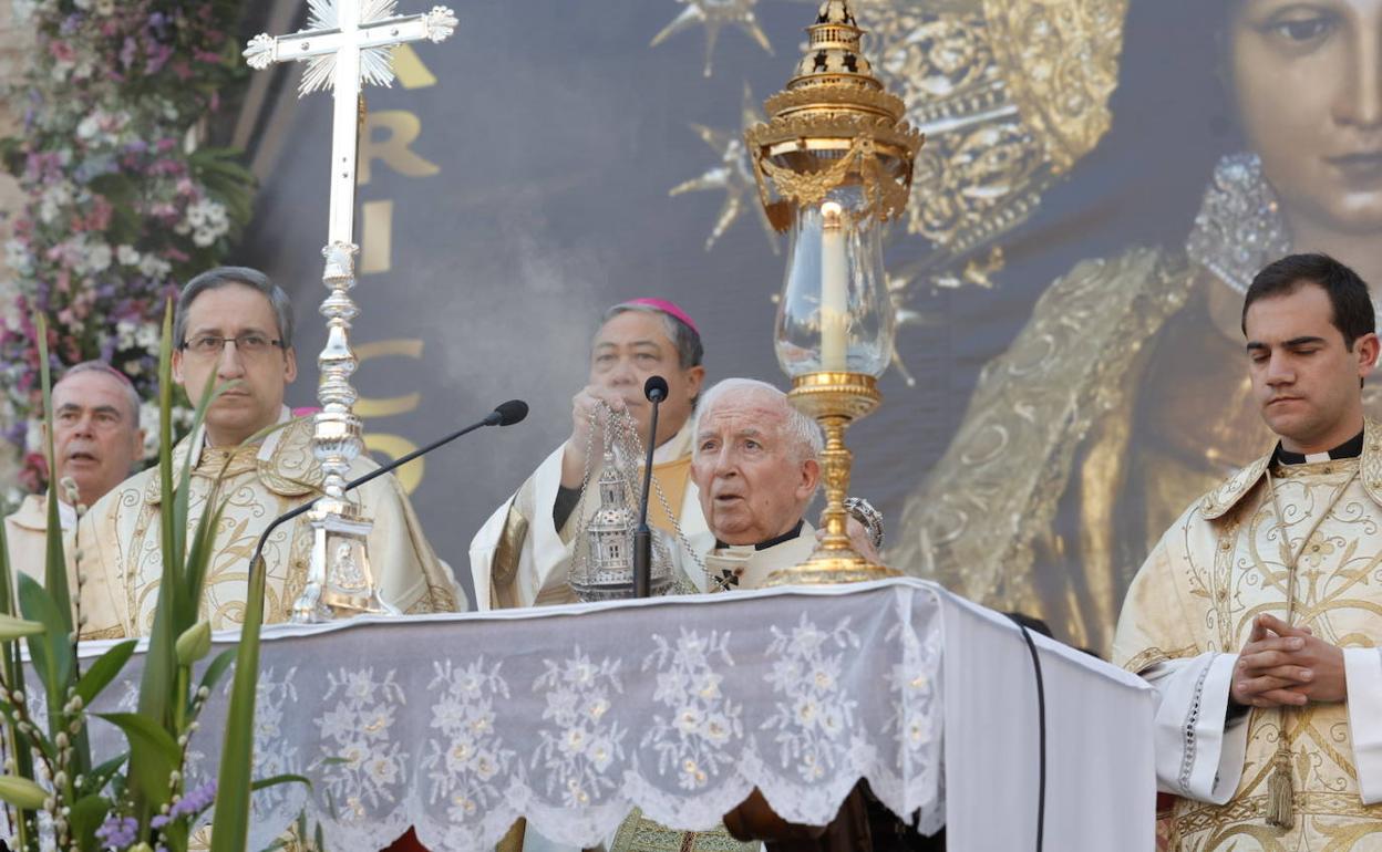 Antonio Cañizares, durante la Misa d'Infants. 