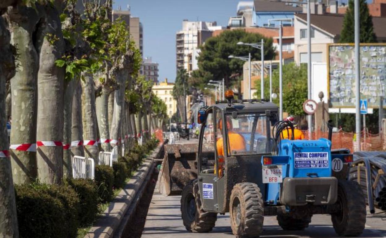 Tráfico en Castellón | Las obras de la avenida de Lledó afectan al tráfico en Castellón