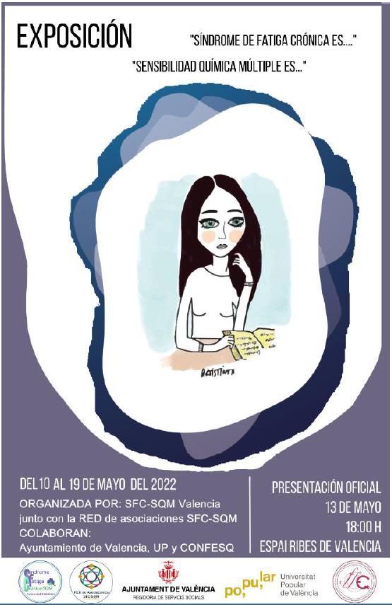 Llega a Valencia la exposición itinerante «Síndrome de fatiga crónica es ...» «Sensibilidad química es ...»